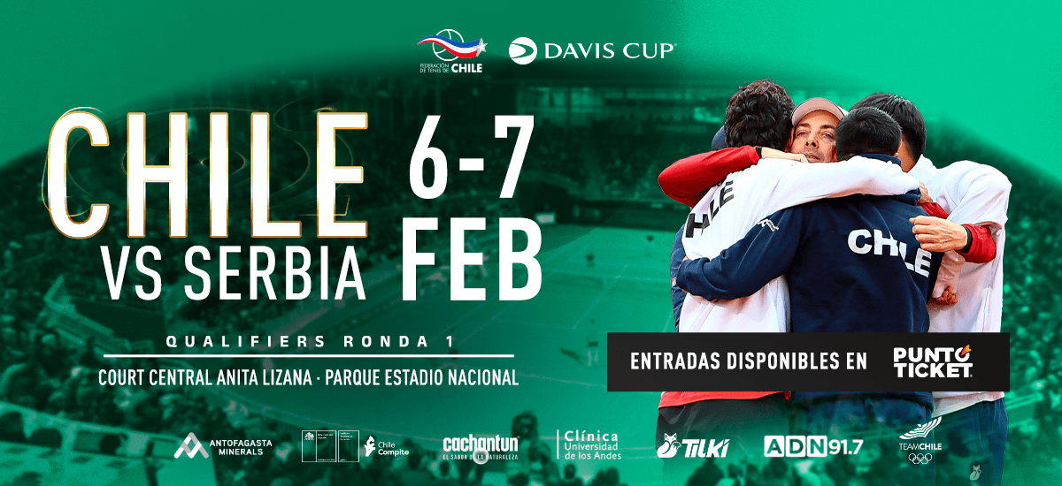 Copa Davis Chile vs Serbia: comenzó la venta de entradas