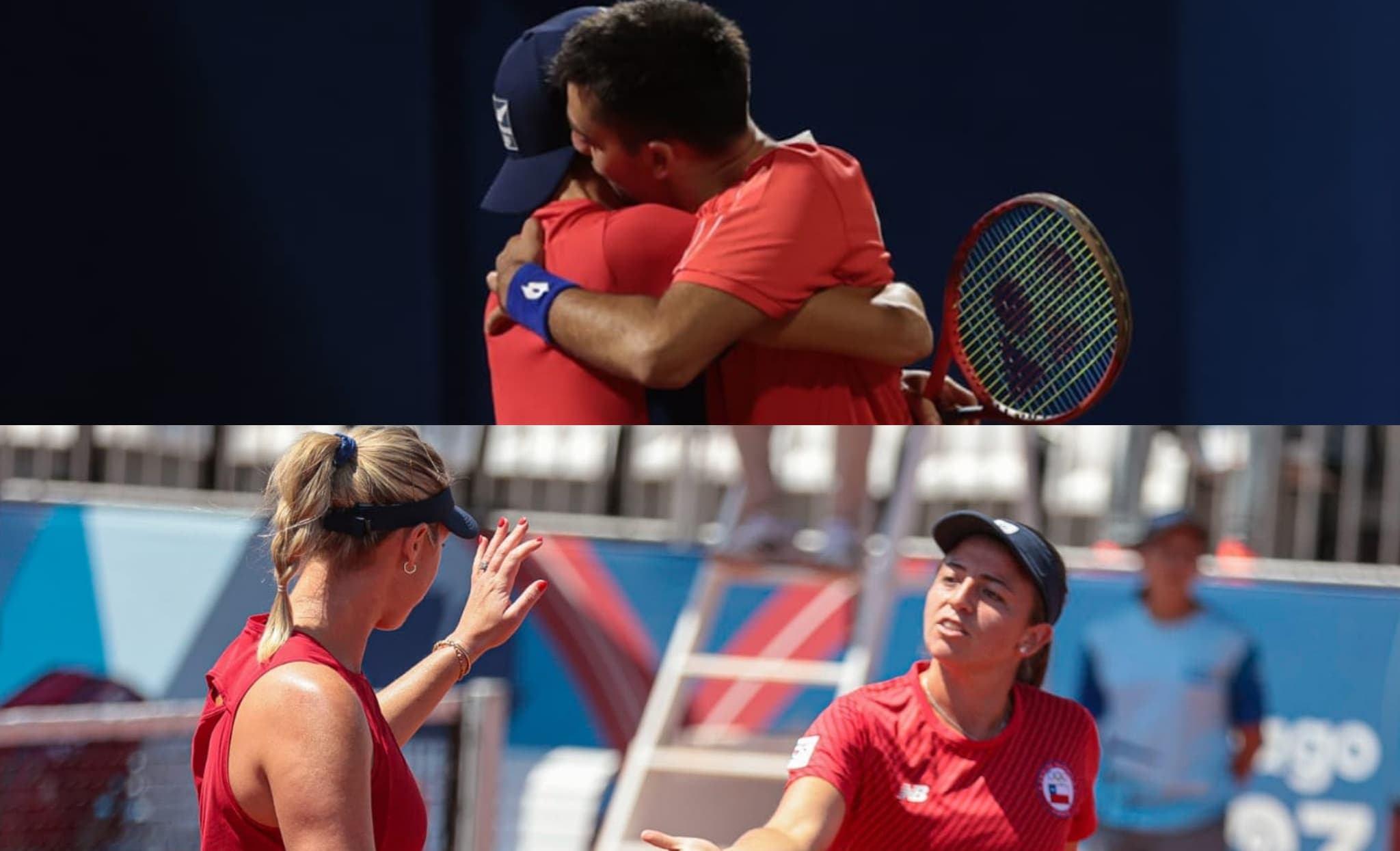 El Team Chile va por medallas en el Tenis de Santiago 2023