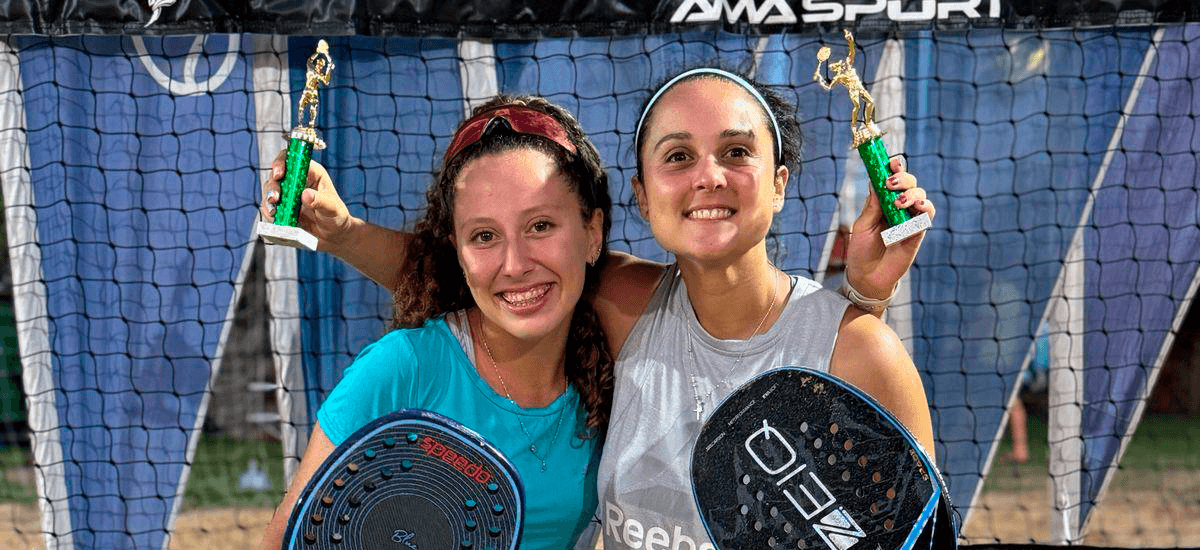 Las damas destacan en dos torneos de tenis playa en Argentina
