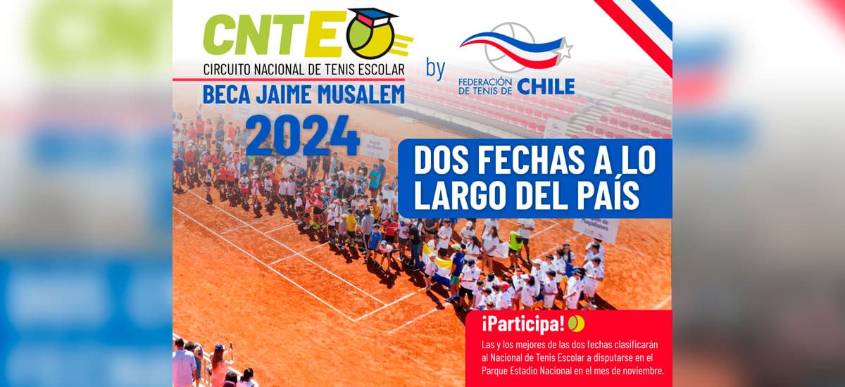 En agosto regresa el Circuito Nacional de Tenis Escolar Beca Jaime Musalem