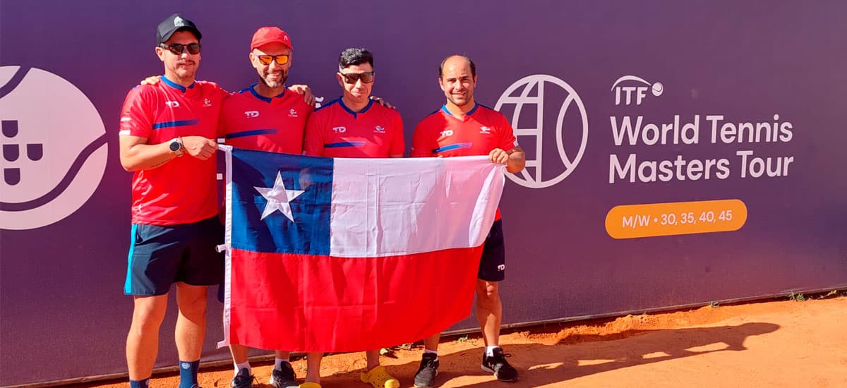Con dos equipos nuestro país compite en el ITF World Tennis Masters Tour 2022