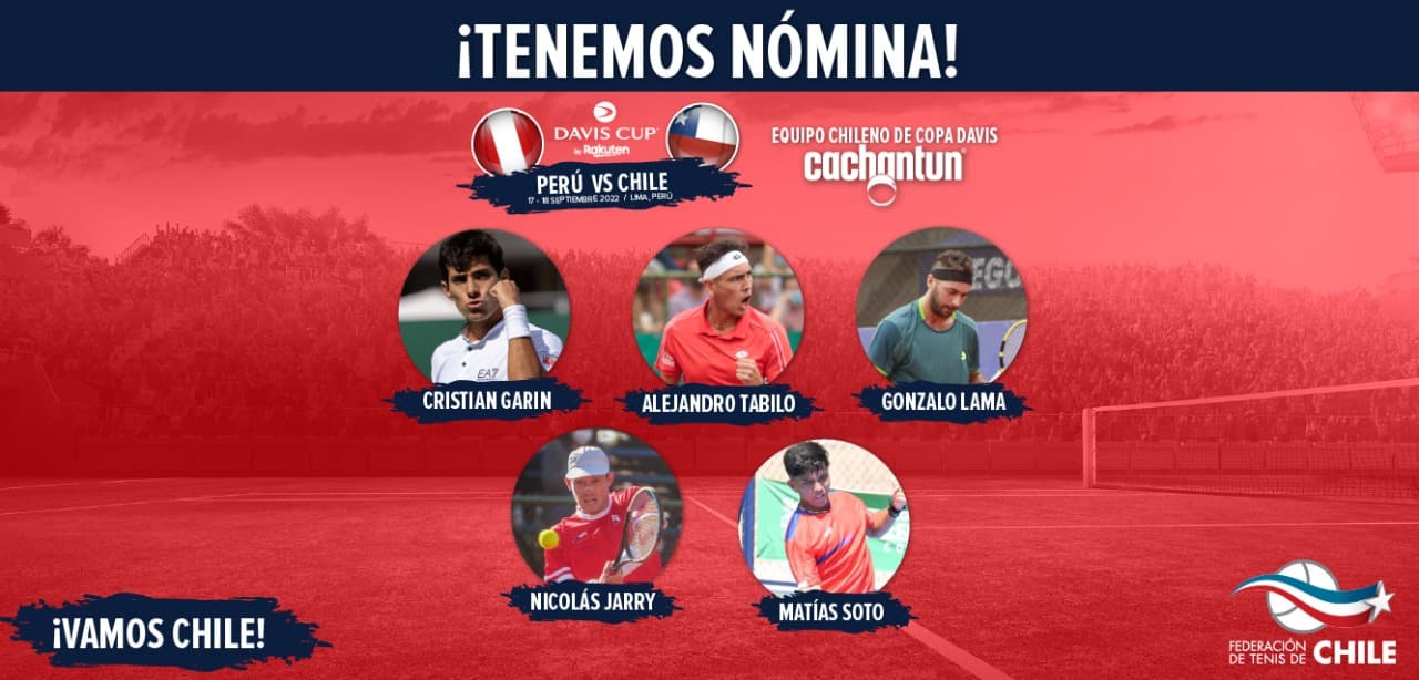 Nómina oficial equipo nacional de Copa Davis