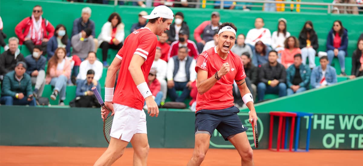 Chile ganó el dobles y quedó cerca de la victoria frente a Perú por Copa Davis