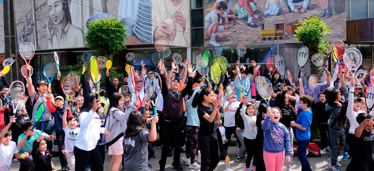 La comuna de Lota vibró en una jornada histórica para el tenis nacional