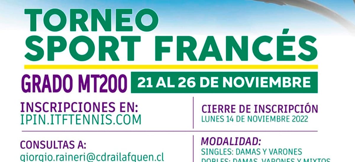 Torneo Máster Sport Francés 2022