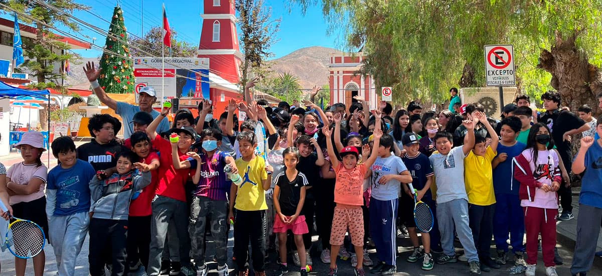Fetech se hizo presente en la comuna de Vicuña con una gran fiesta del tenis
