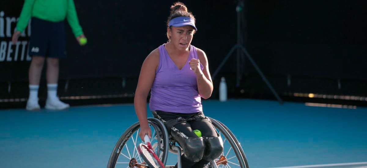 Macarena Cabrillana es semifinalista duplas del Victorian Wheelchair Open