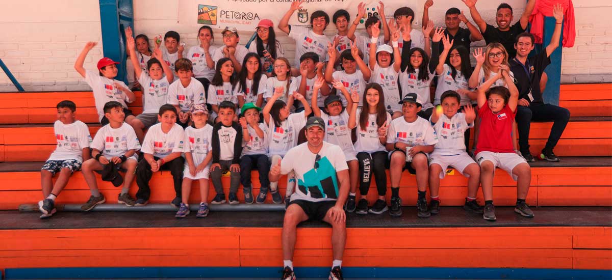 Nicolás Massú encabezó clínicas de tenis en en las comunas de Petorca y La Ligua