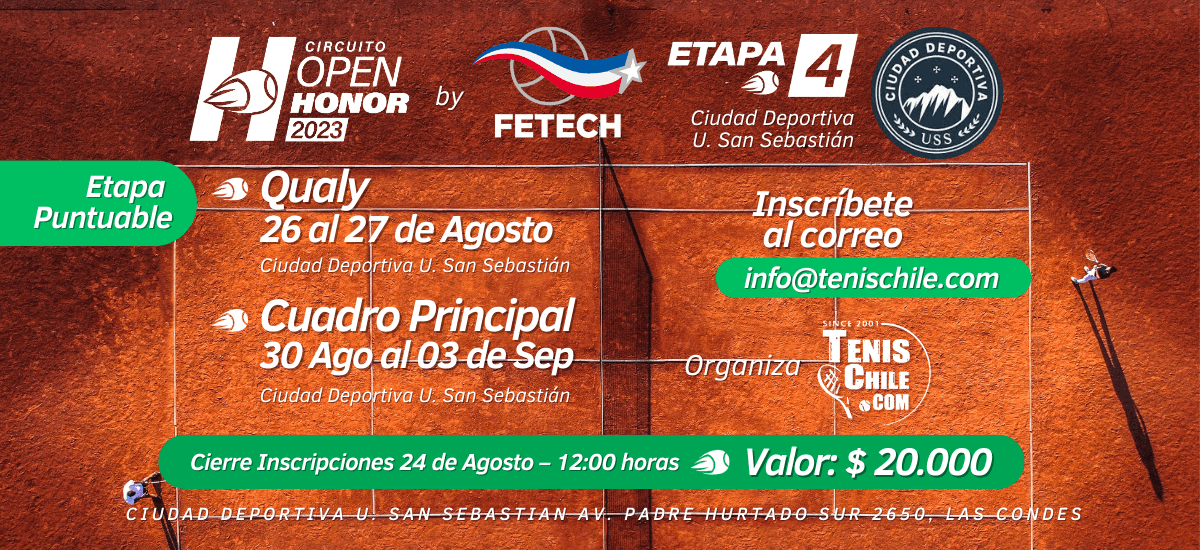 Cuarta Etapa Circuito Open Honor 2023