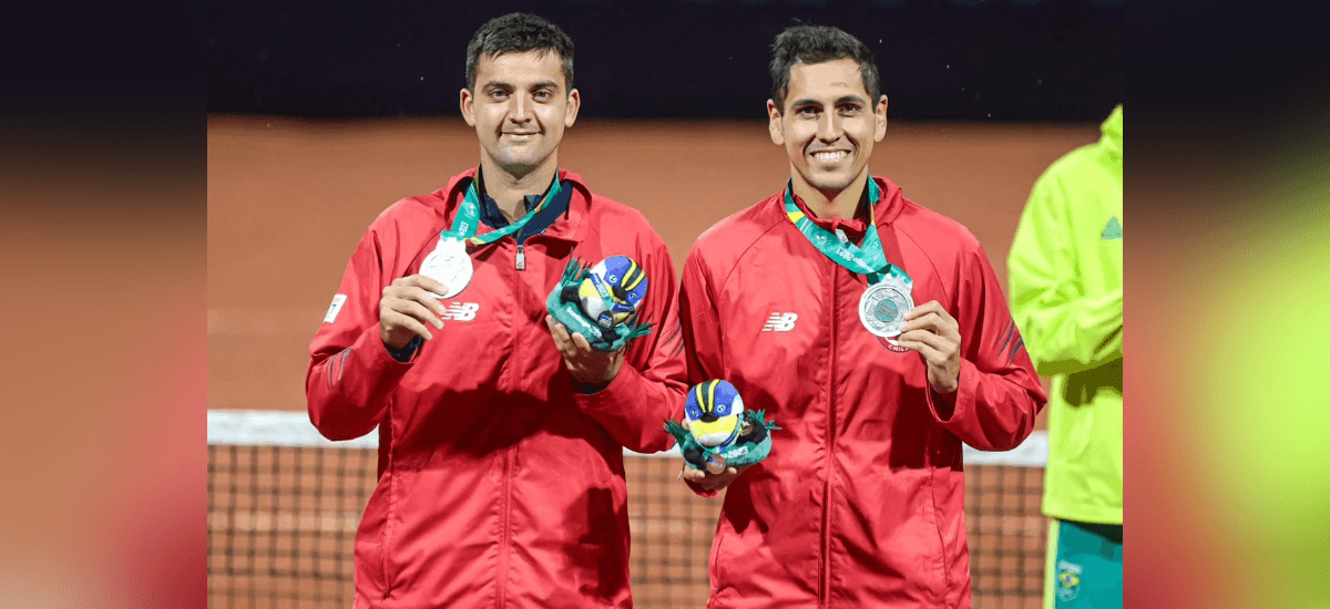 Chile obtiene medalla de plata en el dobles masculino de Santiago 2023