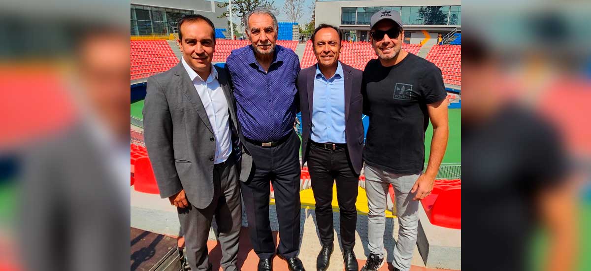Massú junto a autoridades del deporte visitaron el Court Central a días de la serie frente a Perú por Copa Davis