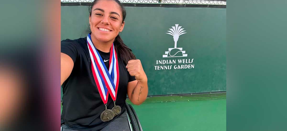 Macarena Cabrillana celebró por partida doble en Indian Wells