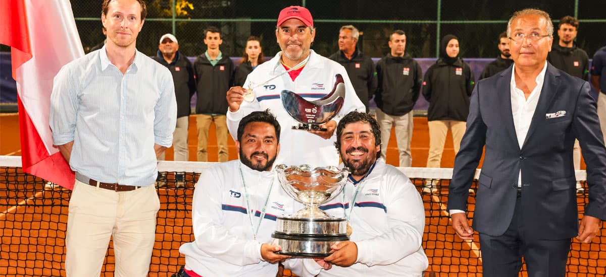 ¡Histórico! Chile es campeón del mundial de tenis en silla de ruedas