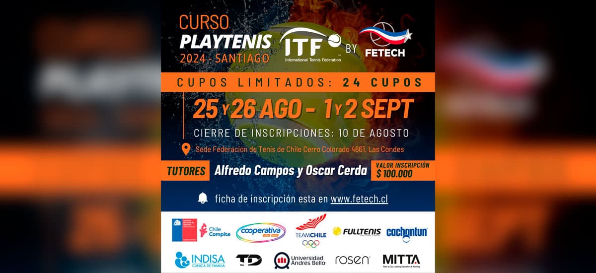 Listado final Cuarto Curso Play Tennis 2024