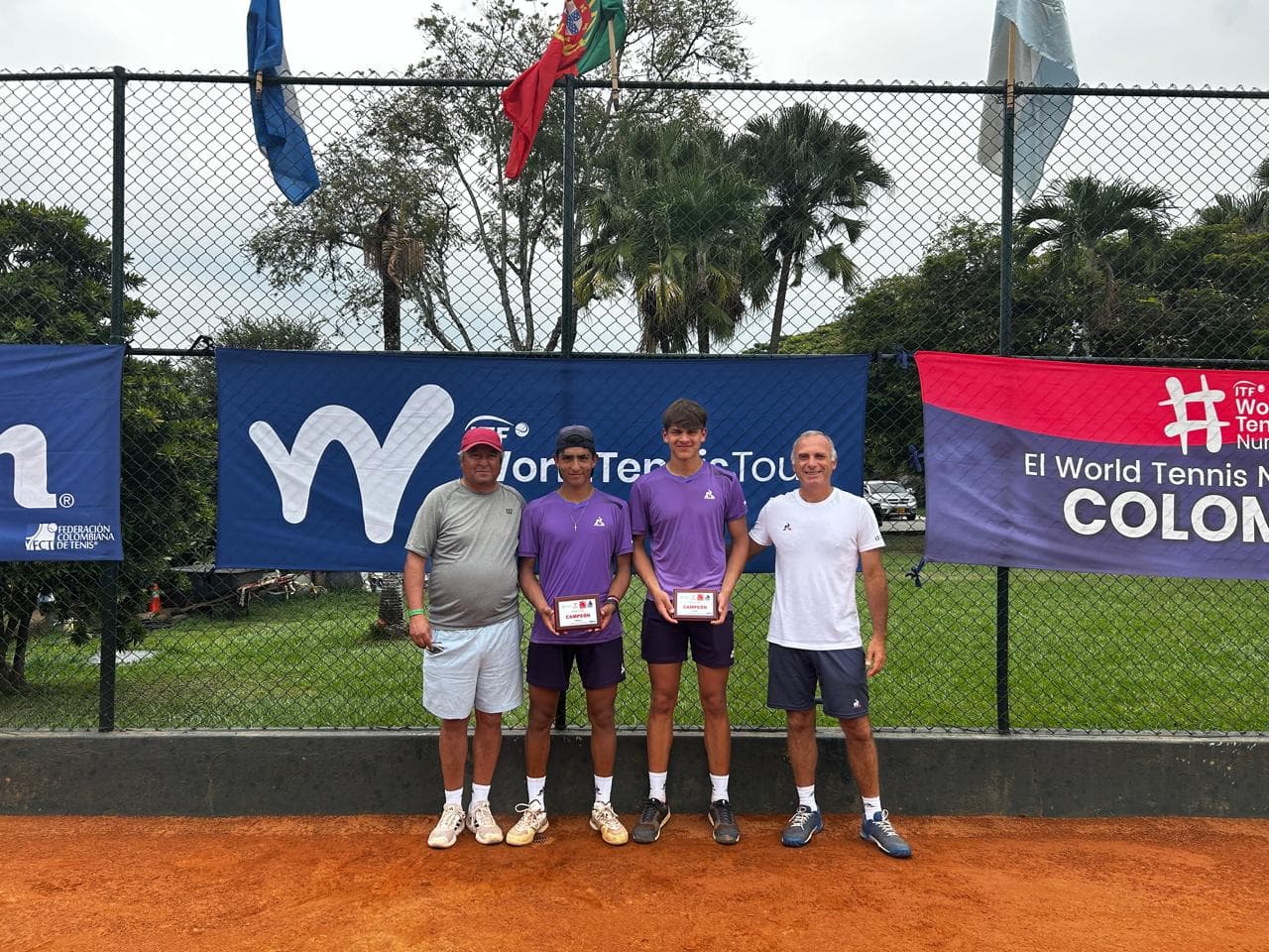Bastián Zamora integró la mejor pareja del J100 de Cali