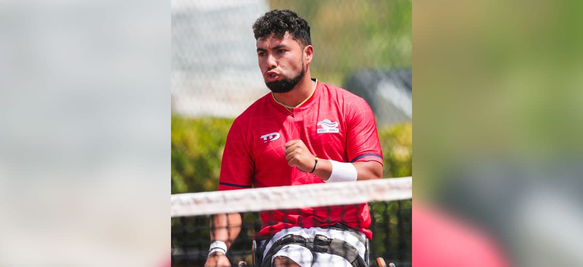 Brayan Tapia se suma al Team Para Chile del Tenis en París 2024