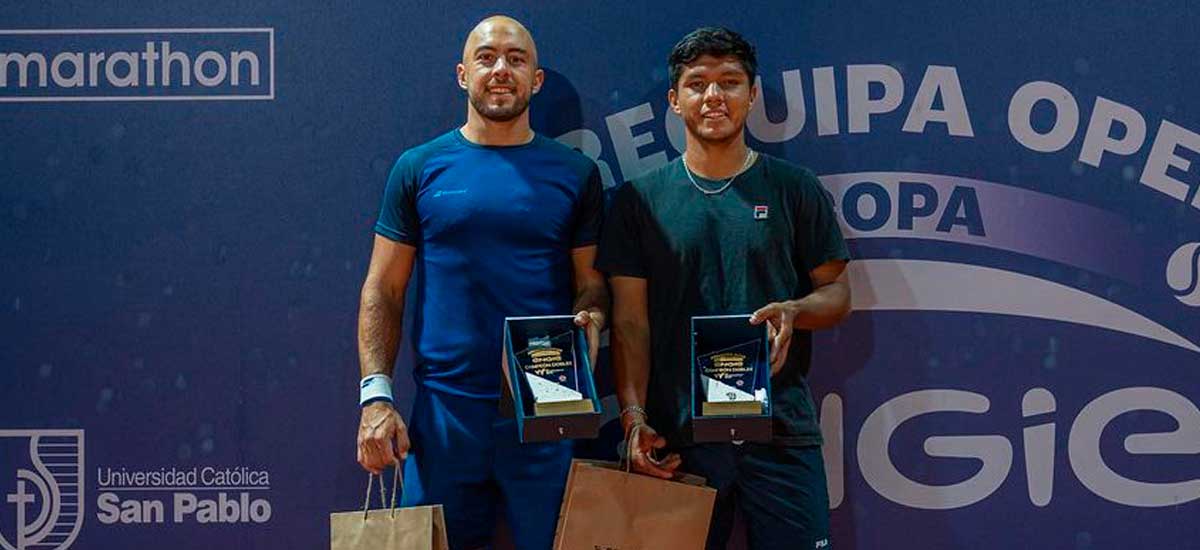 Matías Soto volvió a destacar en Perú: campeón dobles y finalista singles