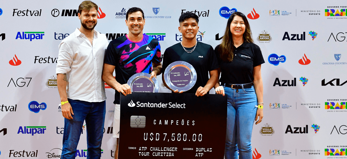 Matías Soto brilla en Curitiba y suma un nuevo título en dobles