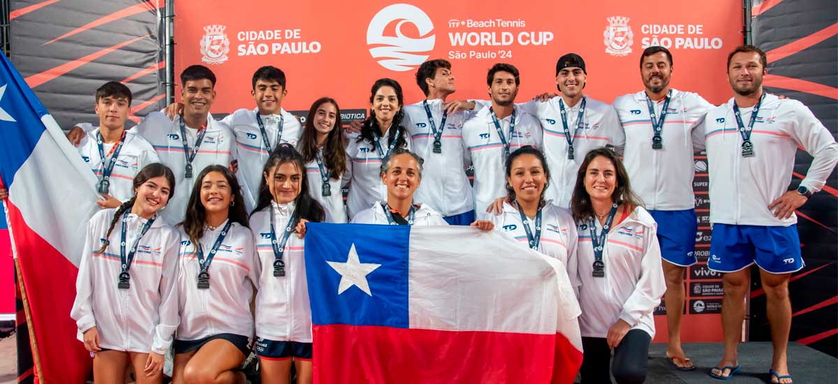 Chile inició su aventura en el Mundial de Beach Tennis