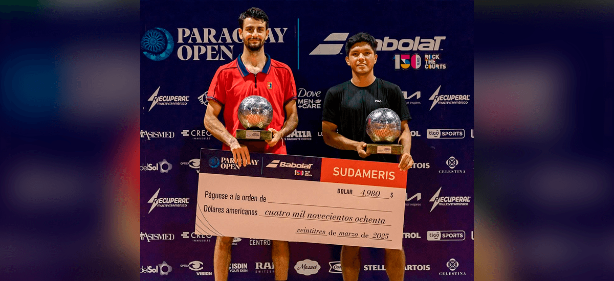 Matías Soto consigue el bis tras alzar el título duplas del Challenger de Asunción