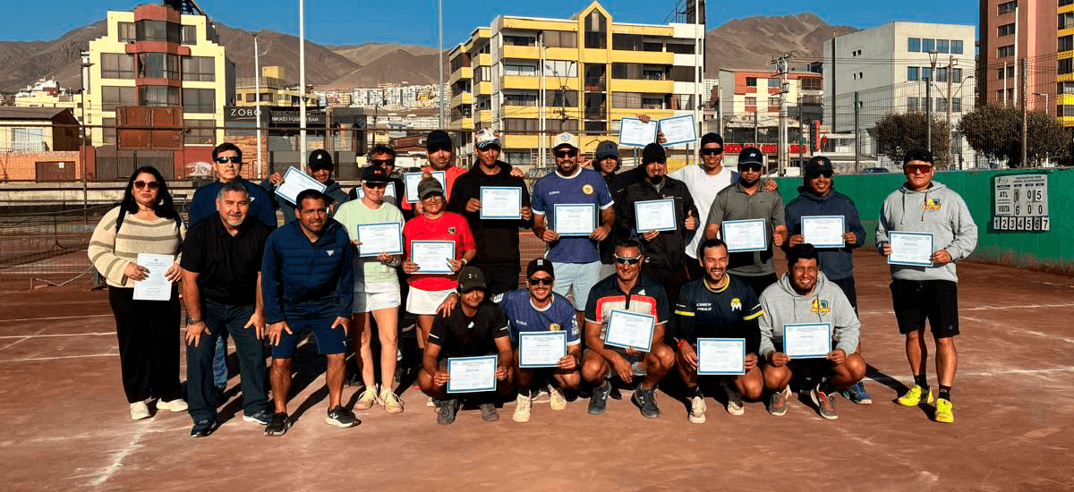 ¡Éxito Total! Área de Capacitación realizó Curso Play Tennis en Antofagasta