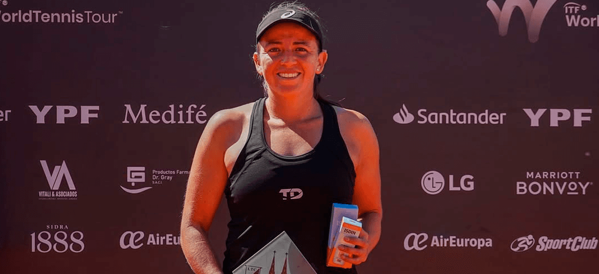 Fernanda Labraña disputó en Argentina su primera final singles como profesional