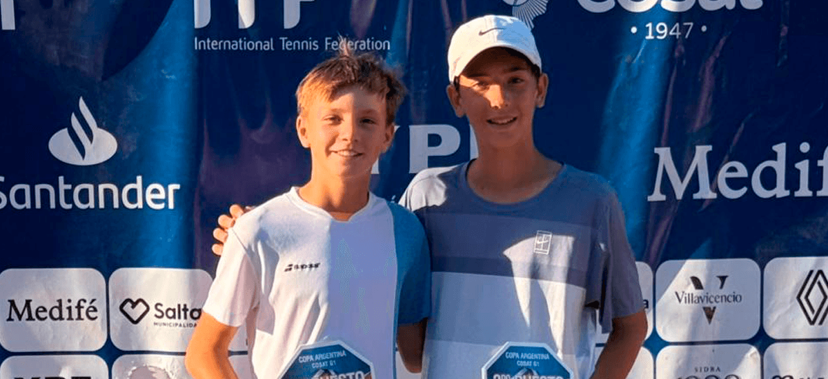 Facundo Henríquez fue finalista duplas de la Copa Argentina en 14 años