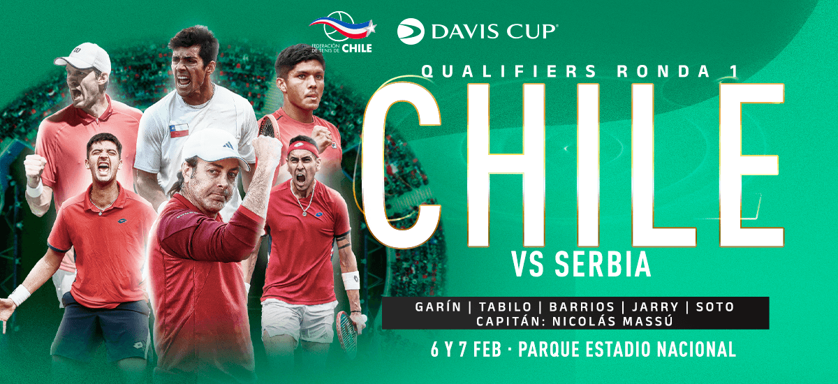 Nicolás Massú entrega nómina oficial para la serie de Copa Davis contra Serbia