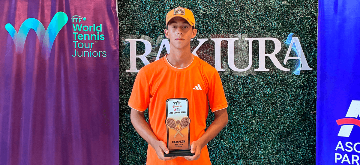 Benjamín Pérez se corona campeón de dobles en Paraguay y suma su cuarto título ITF